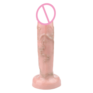 FAAK Dildo kepala ganda realistis dengan pengisap kuat untuk wanita masturbasi kulit <span class=keywords><strong>Penis</strong></span> buatan - Product Image 2
