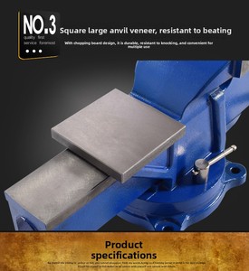 Light Heavy Vise 8 Inch 3 Inch -12 Inch 360 Degree Rotating Cast Iron Swivel Base 3 Inch,4 Inch,5 Inch,6 Inch,8 Inch,10 In - Product Image 6