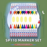 Marqueur de peinture coloré SP110, 31 couleurs, pointe conique de 3 mm, encre permanente sur verre et cloisons sèches, corps en aluminium