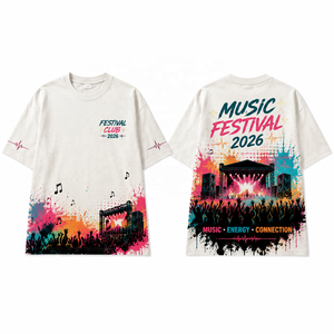 Custom Oversized Music Festival T <b>Shirt</b> Concert Event Souvenir <b>Shirt</b> With Digital Printing - Product Image 3