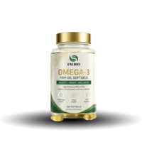 Vente en gros de gélules d'huile de poisson oméga 3, huile de poisson de haute mer purifiée avec EPA et DHA, service de fabrication OEM ODM sous marque privée