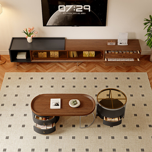 <span class=keywords><strong>Mesa</strong></span> de Centro de Madera Maciza Estilo Antiguo, <span class=keywords><strong>Mesa</strong></span> de TV <span class=keywords><strong>Pequeña</strong></span> para Sala de Estar, Unidad Doméstica Expandible y Móvil en Venta - Product Image 2