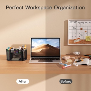 Máy Tính Để Bàn Tổ Chức Văn Phòng Nguồn Cung Cấp Đa-Chức Năng Chủ Bút Văn Phòng Phẩm Với 8 Ngăn Và 1 Ngăn Kéo Bàn Tổ Chức - Product Image 2