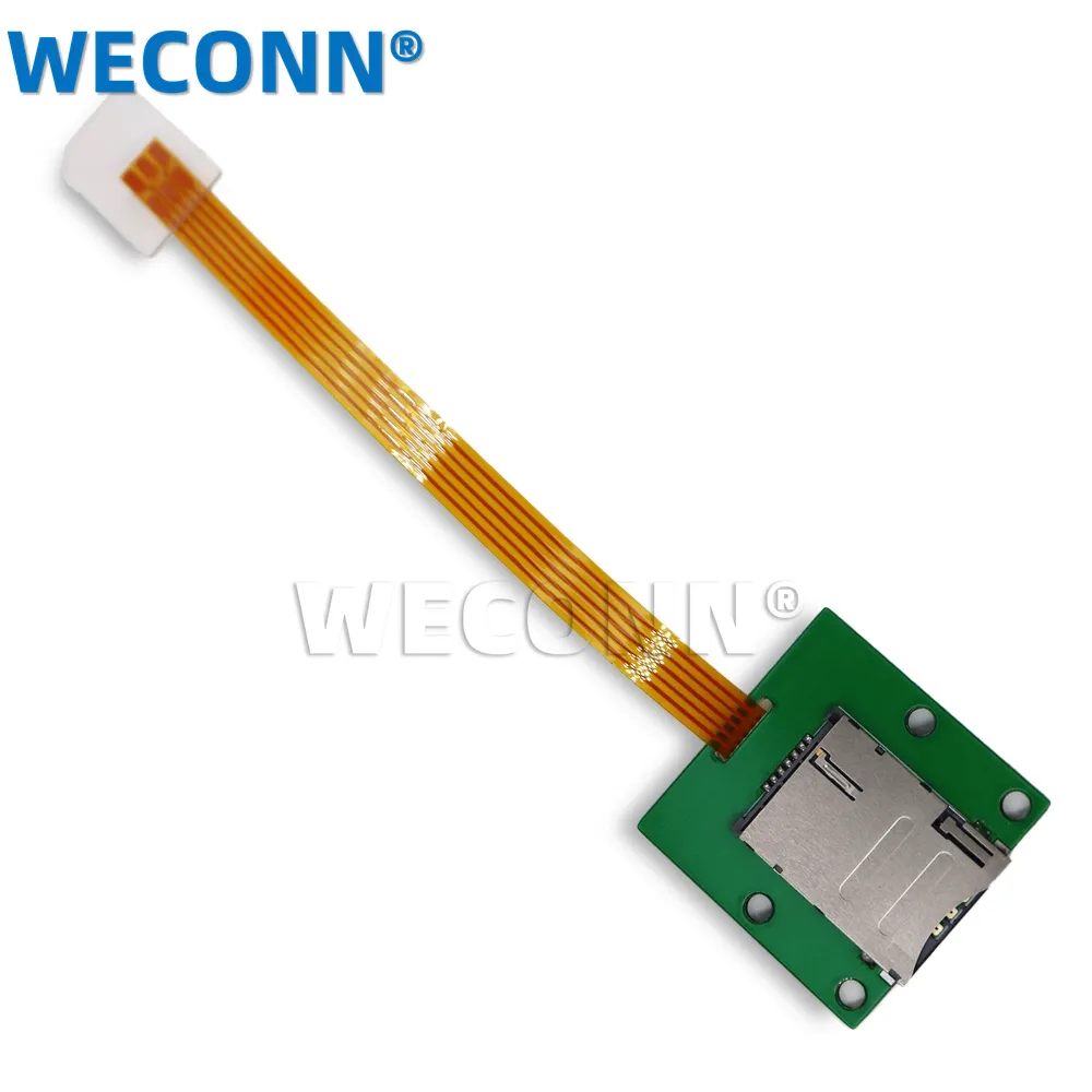 Factory supply GSM CDMA Standard UIM SIM Card Kit Male to Female external Extension Soft Flat FPC Cable line for mobile phone