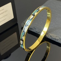 Brazalete de Lujo con Ojo de Diablo Esmaltado en Colores, Brazalete de Acero Inoxidable Antideslustre con Ojos Malvados, Joyería