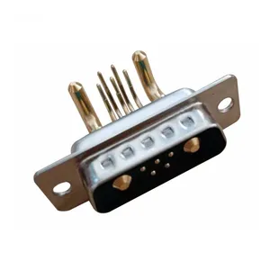 Dsub Connector D Sub D Type Db7 7 Pin Connector Hoge Stroom 7W2 Mannelijke Plug Haakse Dip Interface Amphenol vga