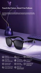 Occhiali di Traduzione AI GY500 Traduzione in Tempo Reale 100+ Lingue Musica Chiamate Montatura in Acciaio Inox Dorato Molla in Metallo <span class=keywords><strong>AR</strong></span> - Product Image 4