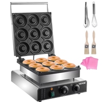 Machine à beignets professionnelle 9 trous 2000W, chauffage double face