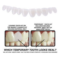 3 ou 4 Teintes /Lot Fausses Dents Temporaires Dentier Appareil Dentaire Prothèse Souple pour un Sourire Parfait Facettes Adhésif Dentaire