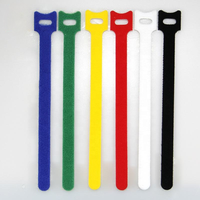 Sangle de câble auto-agrippante multicolore en nylon, réutilisable, écologique, avec adhésif double face, pour l'organisation de câbles