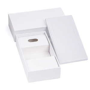 Boîte d'emballage de téléphone en papier blanc avec logo personnalisé avec compartiment pour câble de charge, compatible iPhone 12 13 14 15 Pro Max <span class=keywords><strong>Plus</strong></span> - Product Image 5