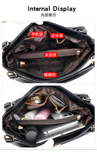 กระเป๋าโท้ทหนัง PU แบบกำหนดเอง กระเป๋าถือหรูหราสำหรับผู้หญิง กระเป๋าถือดีไซเนอร์คุณภาพสูง กระเป๋าสะพายข้างสำหรับผู้หญิง - Product Image 6