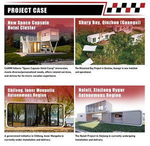 Cammi House Maison préfabriquée moderne en acier de type cabine Apple, détachable, luxueuse, modulaire, chambre à coucher, commodité, confort, hôtel, glamping - Product Image 4