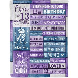 Assorted Print Birthday Floral Flannel <b>Blanket</b> Throw <b>Blanket</b> Nap <b>Blanket</b> Cozy Warm <b>Super</b> <b>Soft</b> for Winter Warmth Custom Print - Product Image 5