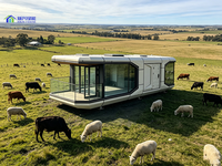 Maison Capsule Spatiale de 20 pieds à Assemblage Rapide pour la Revitalisation Rurale et les Complexes d'Hébergement Agricole