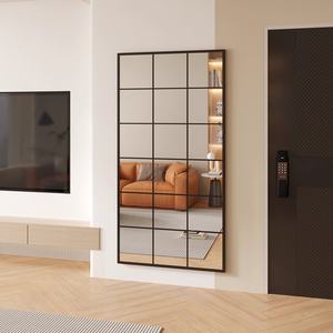 Espejo Decorativo Retro Grande con Marco de Ventana, Hecho a Mano, Moderno, de Metal y Cristal, para Venta al por Mayor - Product Image 2