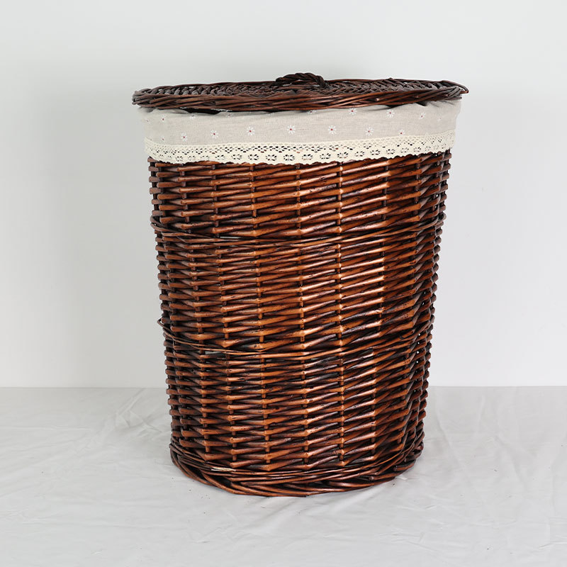 Brown frame snowflake cloth [with cover] - large