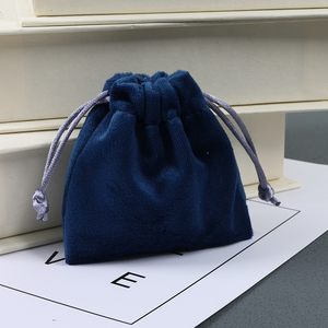 Pochette à bijoux en velours noir MOJIU, petite pochette à cordon, emballage doux pour la présentation de bijoux - Product Image 6