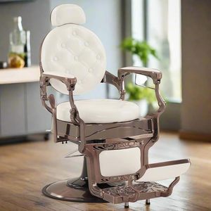Chaise de barbier réglable en hauteur, style rétro, qualité salon, usage commercial HZ8799W - Product Image 1