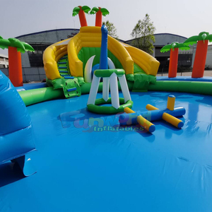 Parque acuático inflable con temática de dinosaurios gigantes para niños al aire libre - Product Image 4