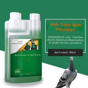 Medicina para Palomas, Phage Live Bacteria King, 500 ml/botella, para Inflamación Intestinal <span class=keywords><strong>en</strong></span> Palomas, <span class=keywords><strong>Heces</strong></span> Verdes Líquidas, Diarrea - Product Image 1