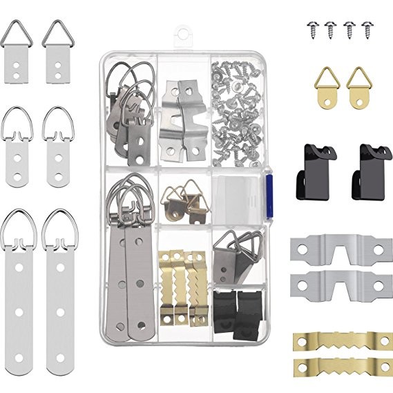 Groothandel Verschillende Gevormde Metalen Hardware Fotolijst Hanger Kits Foto Muur Opknoping Haken