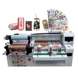 UV Hybrid Roll to Roll and Flatbed <b>Printer</b> UV DTF Stickers <b>Printer</b> Phone Case Tumbler Golf Ball Acrylic Printing Machine - Product Image 1