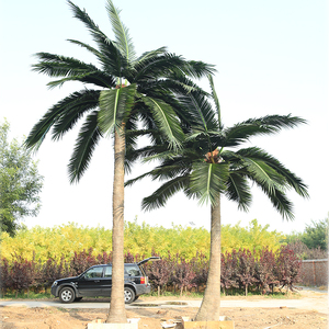 Respetuoso del medio ambiente plástico incombustible <span class=keywords><strong>Tropical</strong></span> Artificial al aire libre de <span class=keywords><strong>palma</strong></span> de coco árbol - Product Image 4