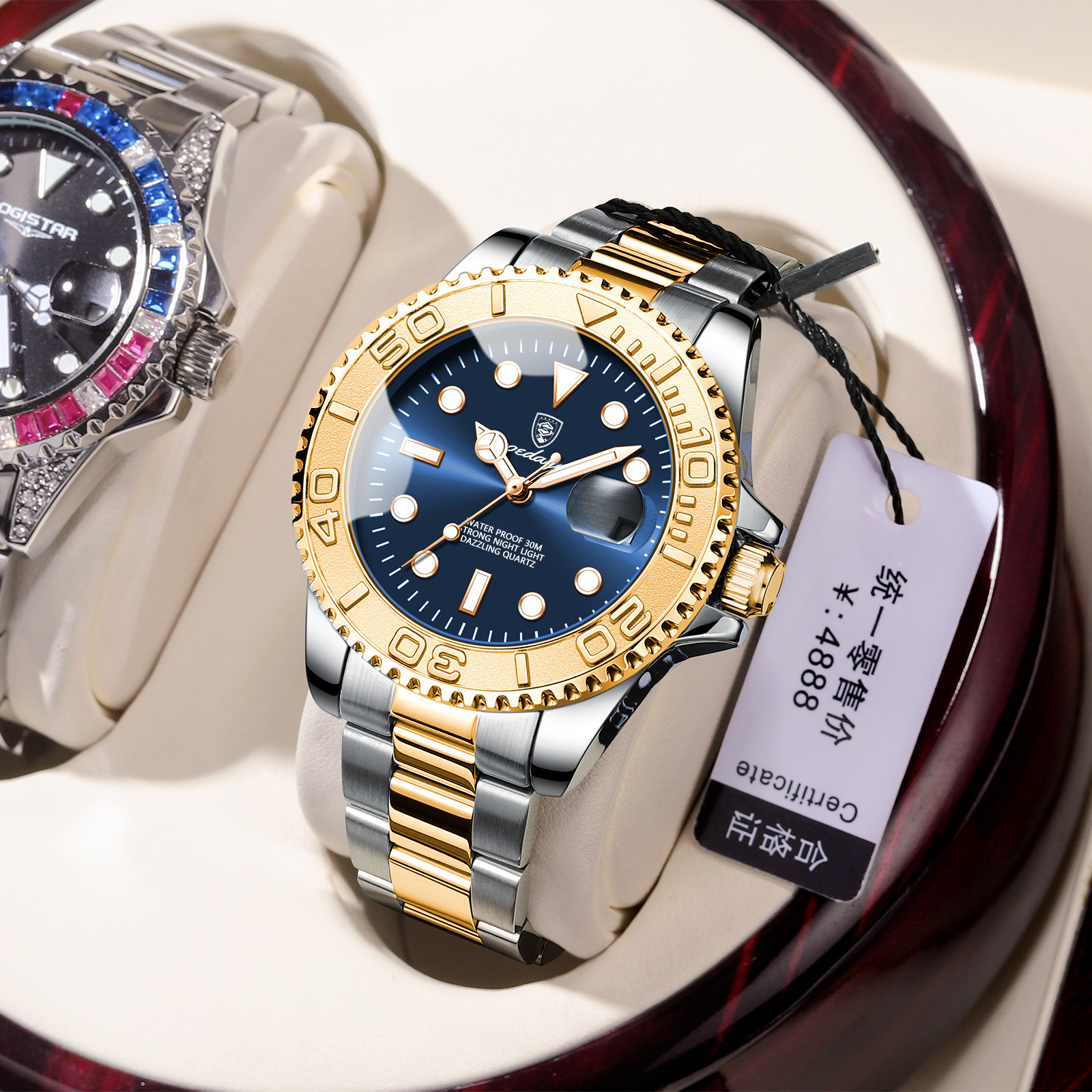 POEDAGAR 高級機械式腕時計 スケルトン 防水機能 耐衝撃 ルミナス Automatic 自動巻き メンズ 腕時計 スケルトン 金属ベルト