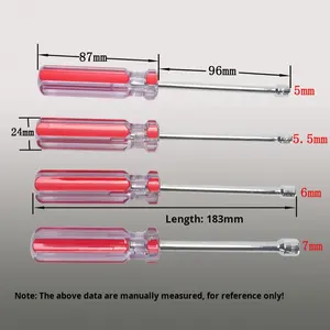 Industrielle hoch transparente 5-13mm Innen sechs kant schrauben dreher 45 # Stahl Autore parat ur maschinen Wartung Heimwerker Kunststoff - Product Image 2