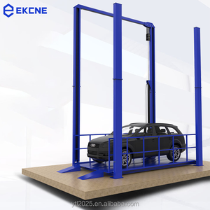 Plateforme élévatrice industrielle de style moderne 10 tonnes, de qualité industrielle, <span class=keywords><strong>à</strong></span> quatre mât, bleue, robuste, <span class=keywords><strong>à</strong></span> colonnes hydrauliques - Product Image 5