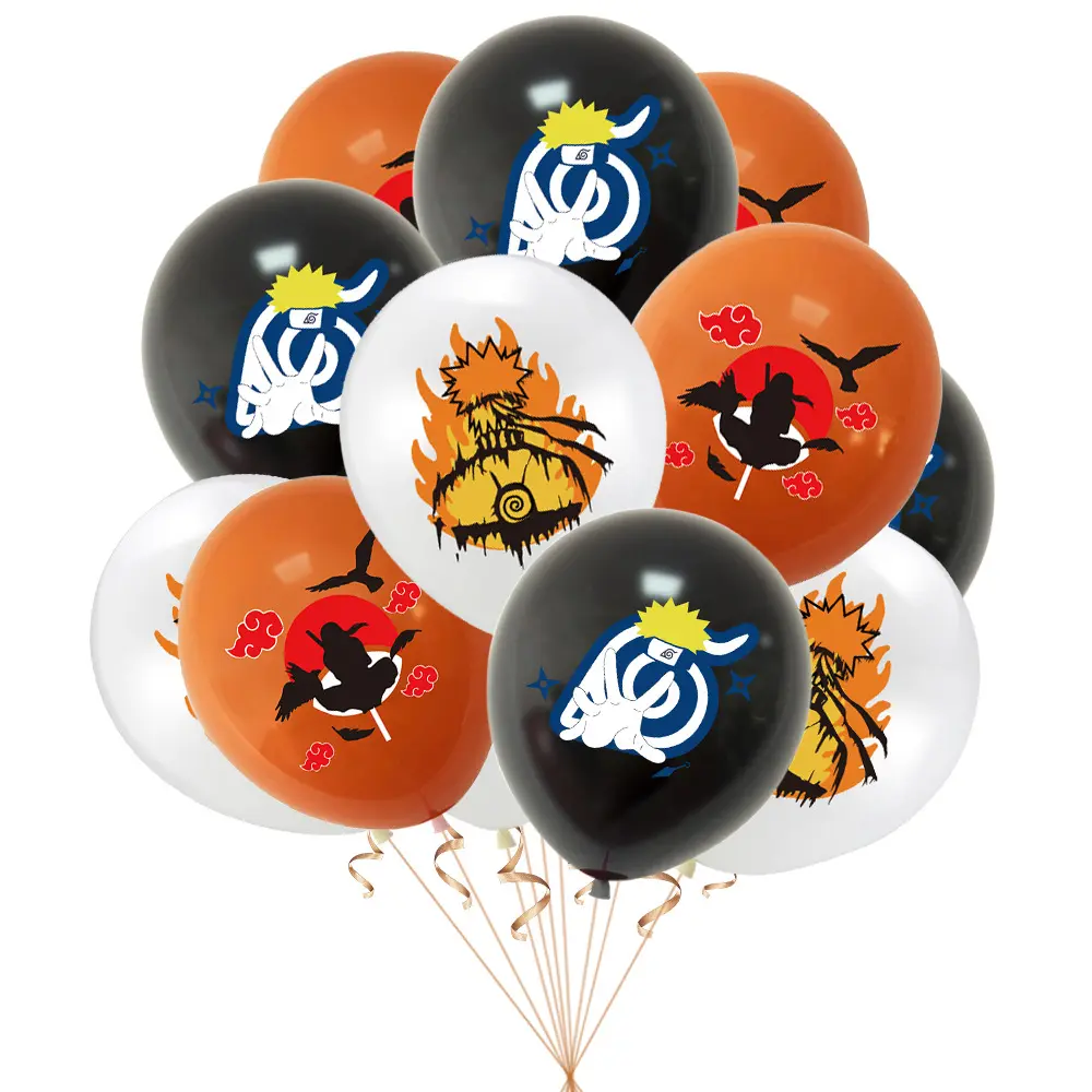 Nice 12 Inch Naruto Theme Birthday Party Supplies Latex Balloon Children Birthday Party Decoration