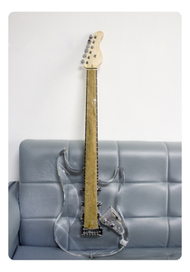 Guitarra Eléctrica con Cuerpo <span class=keywords><strong>de</strong></span> Acrílico Transparente, Pastillas HSS, 6 Cuerdas, Guitarra <span class=keywords><strong>de</strong></span> Práctica para Principiantes, <span class=keywords><strong>Venta</strong></span> al Por Mayor - Product Image 3