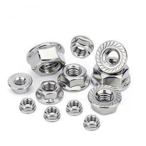 Tuerca de brida hexagonal DIN 6923 M6 <span class=keywords><strong>M7</strong></span> M8 M10 M12 Venta personalizada de alta calidad - Product Image 6