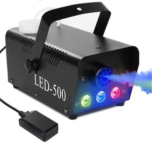 Mini 500W LED RGB Wireless Remote Control Haze Machine Dj Disco Smoke Machine For Party Wedding Christmas Stage LED Fogger