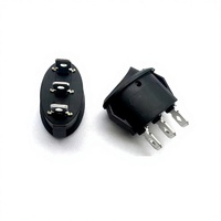 Bouton de commande Chuangshuo ovale à 3 pattes et 3 vitesses pour bouilloire électrique, mini-cuiseur électrique, interrupteur de lampe de bureau