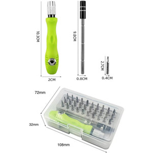 Jeu <span class=keywords><strong>de</strong></span> tournevis multifonctionnel 32 en 1, embouts magnétiques <span class=keywords><strong>de</strong></span> précision Phillips Hex pour téléphone, montre, appareil photo, PC, mini-outils à main - Product Image 3