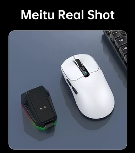 New 2.4GHz+BT 2400dpi USB Rechargeable <strong>Wireless</strong> Gaming <strong>Mouse</strong> with Charging <strong>Dock</strong> Function, Suitable for PC Laptops - Product Image 4