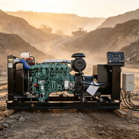 Générateur Diesel Industriel 100kW 125kVA, Puissance de Travail 400V 230V 50Hz, Radiateur à Haute Température Ambiante pour Alimentation de Camps Éloignés en Éthiopie