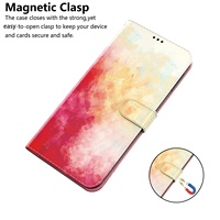 Aquarelle Portefeuille En Cuir Téléphone étui pour samsung Galaxy M13 M33 M53 M23 F23 A23 A13 M52 M32 Xcover 5 A22 A32 Flip Cover Pouch