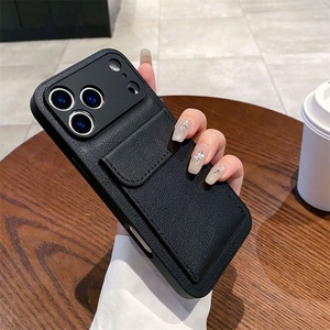 Funda de Cuero Retro con Ranuras para Tarjetas y Soporte para iPhone 17 Air 16 E 15 14 13 12 Mini 11 Pro X S XR Max 7 8 Plus - Product Image 6