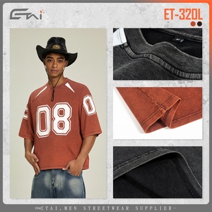 T-shirt da <span class=keywords><strong>Uomo</strong></span> Dreaming Lion Vintage in Cotone Pesante Lavato con Maniche Raglan, Collo Tondo e Vestibilità Ampia con Motivo - Product Image 6
