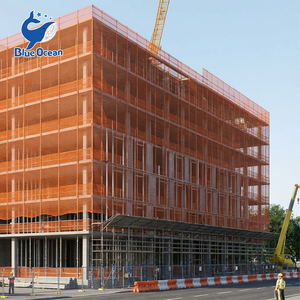 Red de seguridad multicolor resistente al agua y a los rayos UV de la marca Blue Ocean, reutilizable, para construcción y cobertura. - Product Image 5