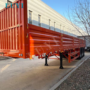Semi-remorque à paroi latérale LUYI AUTO pour fret conteneurisé avec coins renforcés, 3 essieux, service moyen - Product Image 2