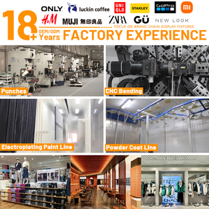 Kainice Heavy Duty Chrome 4 cách quần áo giá có thể điều chỉnh nghiêng Arms thương mại may mặc hiển thị cho các cửa hàng - Product Image 2