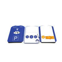 Disque de stationnement de voiture automatique en plastique avec logo d'impression Allemagne avec grattoir à glace