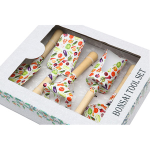 La caja de regalo de herramientas de jardinería con estampado de frutas y verduras de 5 piezas para niños incluye <span class=keywords><strong>palas</strong></span> especiales para plantar trasplantes - Product Image 4