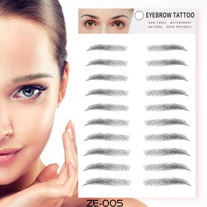 Eyebrow Tattoo ZE-008 Waterproof Natural 3D Brow Stickers For Women - Product Image 3