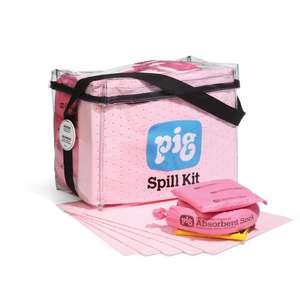 NEW PIG - KITL351 <b>Clear</b> cube <b>bag</b> spill kit - EAN 036226985494 SPILL RESPONSE - Product Image 1
