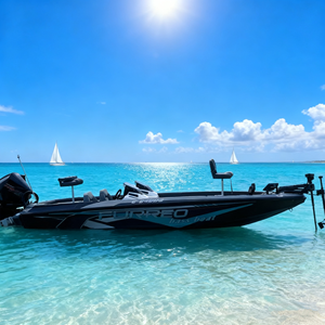 Bateau à moteur en aluminium soudé de couleur personnalisée, <span class=keywords><strong>coque</strong></span> en aluminium haute vitesse avec moteur inclus - Product Image 3